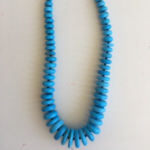Genuine turquoise beaded necklace